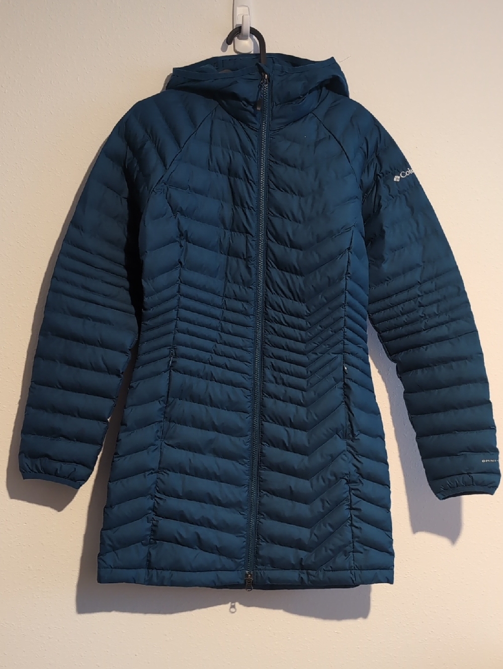 Columbia Women's Powder Lite Mid Hooded Quilted Omni-Heat Puffer Jacket